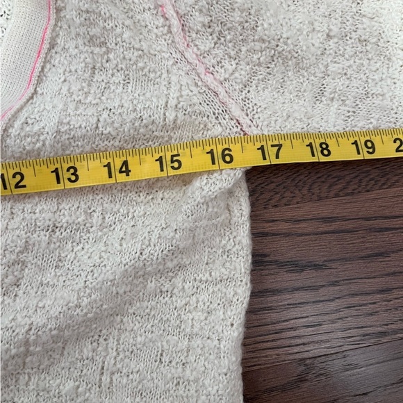 Free People Cream Long Button Up Cardigan Sweater Cottagecore Coquette Boho Y2K - Picture 9 of 10